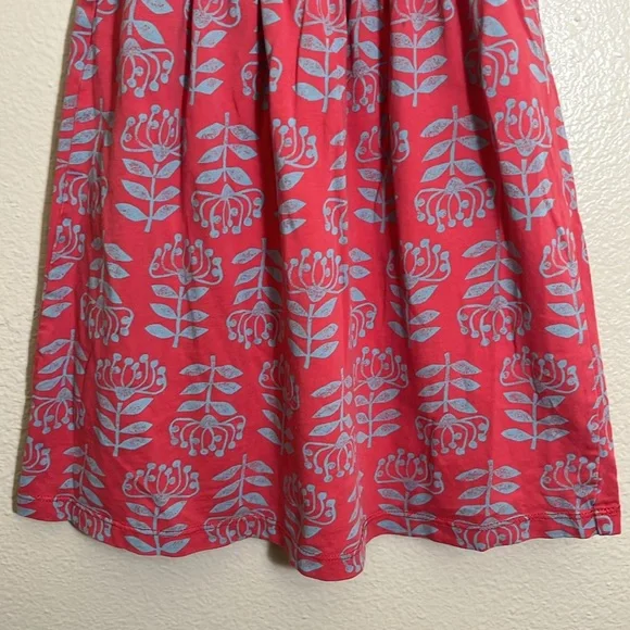 Tea Collection Red Blue Floral Short Sleeve Dress - Picture 3 of 6